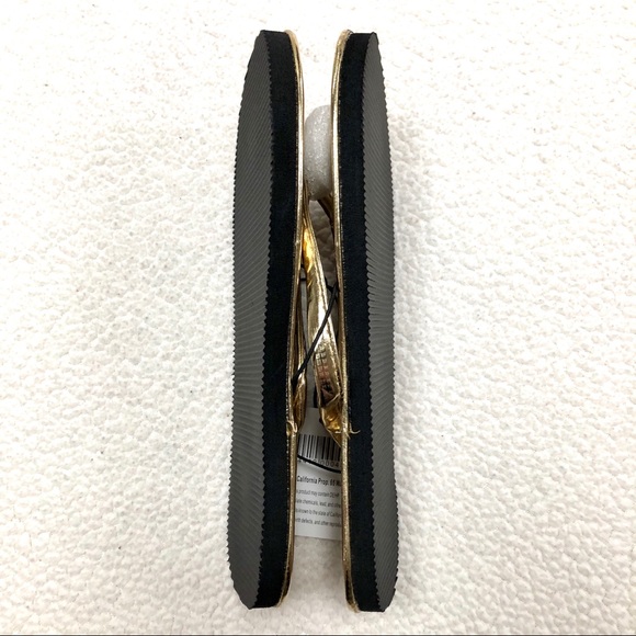 ⚡️2 for $15 Gold Bamboo Flip Flop Sandals Size 7 - Picture 4 of 5